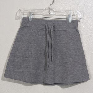 NWT HALARA XS Gray Mini Skirt S Knit Back Pocket Elastic Waistband